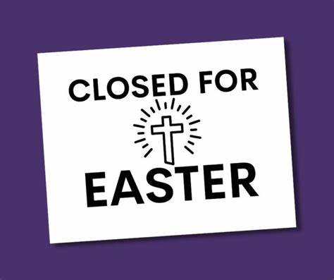 closed for easter clip art